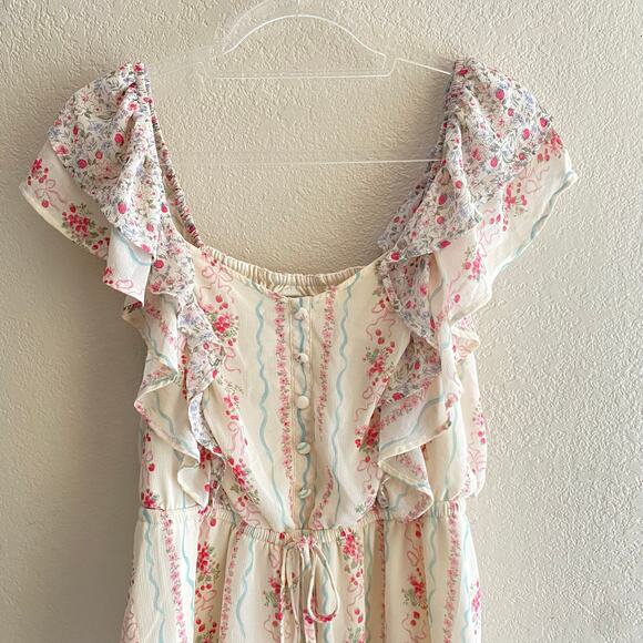 Torrid Ruffle Cinched Blouse women’s size 1X (14-16) - Picture 2 of 8